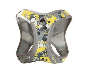 Croci Hiking Reflective Sketch Harnais réfléchissant réfléchissant pour Chien réglable et rembourré Double Fermeture Velcro et Boucle Taille M 41-46 cm