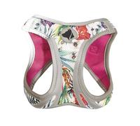 Croci Hiking Reflective Tropical Harnais réfléchissant réfléchissant pour Chien réglable et rembourré Double Fermeture Velcro et Boucle Taille L 46-53 cm