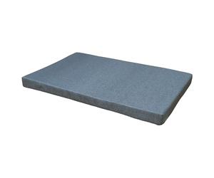 Croci Hydro Coussin pour Chien rectangulaire, imperméable à l'eau, Amovible, Lavable Facile à Nettoyer, Bleu, 75 x 115 x 6 cm