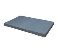 Croci Hydro Coussin pour Chien rectangulaire, imperméable, Amovible, Lavable, Facile à Nettoyer, Bleu, 55 x 90 x 6 cm