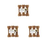 Croci King Bone - Os pour Chiens, collation récompense à mâcher pour Chiens en Peau de Vache Naturelle, bâton Dentaire pour Nettoyer Les Dents, 10 cm - 3 pcs (Lot de 3)