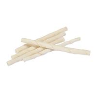 Croci King Bone Twisted Stick - Os pour Chiens, collation à mâcher pour Chiens en Peau de Vache Naturelle, bâton Dentaire pour Nettoyer Les Dents, 10 mm - 20 pcs