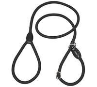 CROCI Laisse Tubulaire en Etrangle pour Chien Noir 14x1500 mm
