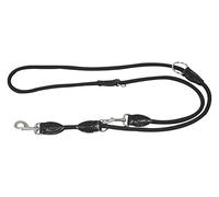 CROCI Laisse Tubulaire pour Formation pour Chien Noir 12x2000 mm