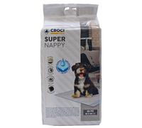CROCI-Lot de 50 tapis hygiéniques pour chien super nappy au charbon actif 50 pièces Crocy - 90 x 60 cm