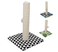 Croci Optical Basic - Griffoir pour Chats Adultes, Grands et Petits, Tapis avec Arbre et Cordes avec Boule Calmante pour Chat, Grattoir en Carton, Accessoires et Jeux pour Animaux Domestiques