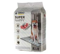 Croci Pack de 60 Tapis Absorbant Super Nappy avec Feuille de Journal d'impression pour Chien 84 x 57 cm 60 Unités