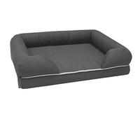 Croci Revenant Limitless - Niche d'Intérieur pour Chien des Taille Moyenne 91 x 71 cm - Lit pour Chien en Mousse à Mémoire des Forme Imperméable avec Housse Amovible et lavable (Gris, Taille M)