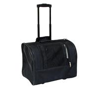 CROCI-Sac de transport pour chat ou petit chien coloris noir Bobby Trolley Jolie - 44 cm