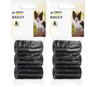 CROCI Sacs pour pièces détachées Noir 3 x 20 cm (Lot de 2)