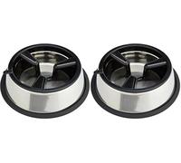 CROCI Slow Eating Bol en Acier 2 en 1 pour Chien 27 cm (Lot de 2)