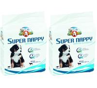 Croci Super Nappy - Tapis Hygiénique pour Chiens, 60 x 90 cm, 10 Pièces - Alèses pour Chiens et Animaux, pour Chien et Chat Pee Ultra Absorbant Jetable, Anti-Déchirure et Anti-Odesur (Lot de 2)