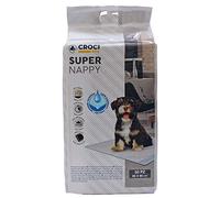 Croci Super Nappy - Tapis Hygiénique pour Chiens 60X90 cm 50 Pièces - Alèses pour Chiens et Animaux de Compagnie, pour Chien et Chat Pee Ultra Absorbant Jetable, Anti-déchirure et Anti-odeur