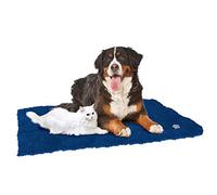Croci Tapis Auto-Chauffant Furry Bleu 48x38cm Pour Chien