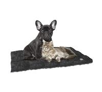 Croci Tapis Auto-Chauffant Furry Noir 48x38cm Pour Chien