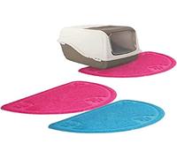 Croci Tapis Toilette Demi-Lune pour Chat Couleurs Mixtes 60 x 36 cm