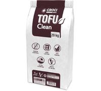 Croci Tofu Clean 45L - Litière agglomérante végétale pour Chat | Litière à base de soja, jetable dans les toilettes, anti-odeurs, pour tous les types de chats
