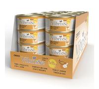 CROCI Vibrisse Jelly Nourriture pour Chat Tuna with Chicne Ham 70 g Set de 24