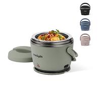 Crock-Pot Boîte à lunch électrique portable, chauffe-aliments pour voyage, voiture, en déplacement, 500 ml, vert lune, garde les aliments au chaud et dernière intervention contre les déversements,
