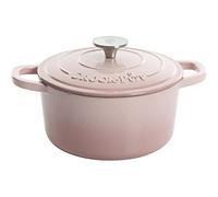 Crock-Pot Artisan Cocotte ronde en fonte émaillée - 5 L, rose pâle