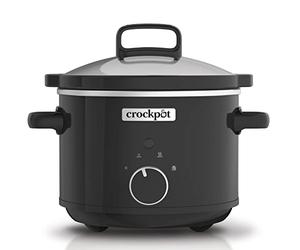 Crock-Pot CSC046 Slow Cooker, Removable Easy-Clean Ceramic Bowl, 2.4 Litre (1-2 People), Black