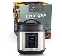 Mijoteuse numérique à cuisson lente Lift & Serve Crock-Pot avec couvercle à charnière et minuterie à rebours programmable | 4,7 l (jusqu’à 5 personnes) | Efficace en énergie | Noire [CSC052]