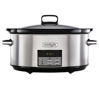Crock-Pot Mijoteuse numérique avec cocotte compatible four - 7,5 l (10 personnes ou plus) - Compatible lave-vaisselle - Acier