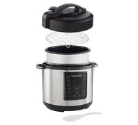 Crock-Pot Lift & Serve Mijoteuse numérique à cuisson lente avec couvercle à charnière et minuterie à rebours programmable | 4,7 l (jusqu’à 5 personnes) | Efficace en énergie | Noire [CSC052]
