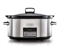 Crockpot Mijoteuse Numérique | 7,5 L (10+ Personnes) | Avec Cocotte Compatible Four | Compatible Lave-Vaisselle | Acier Inox[GA346]