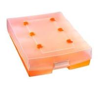 Croco Duo Archivbox A8 Max. 2500 Karten (Organge)