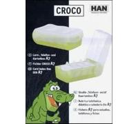 Croco Lern-, Telefon-Und Karteibox A7 (Grün/Trans./Klar.)