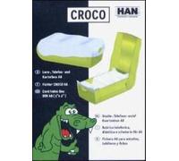 Croco Lern-, Telefon-Und Karteibox A8 (Blau/Trans./Klar.)