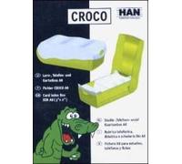 Croco Lern-, Telefon- Und Karteibox A8 (Orange/Trans./Klar.)