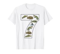 Crocodile 7ème Anniversaire 7 Ans garçon Fille Alligator T-Shirt