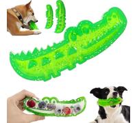 Crocodile à mâcher et rapporter à alimentation lente, jouet puzzle pour chien, jouet à mâcher mignon, distributeur interactif de friandises alligator, jouet à mâcher pour chiens de petite, moyenne et