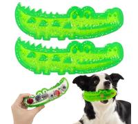 Crocodile à mâcher et rapporter à alimentation lente pour chien, jouet puzzle interactif pour chiens, jouet d'alimentation enrichi en crocodile, jouet pour chien, casse-croûte, réduit le stress