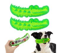 Crocodile à mâcher et rapporter à alimentation lente pour chien, jouet puzzle interactif pour chiens, jouet d'alimentation enrichi en crocodile, jouet pour chien, casse-croûte, réduit le stress