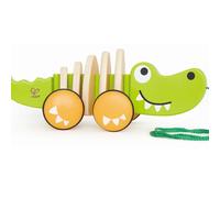 Crocodile à tirer en bois