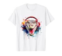 Crocodile Animal Dessin Graphique Coloré Art Crocodile T-Shirt