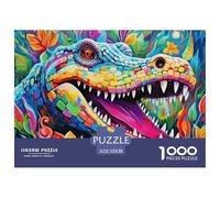 Crocodile Art coloré Matériau Résistant Aux Couleurs Activité Relaxante, Parfaite pour Réduire L’anxiété Et Profiter du Calme 52x38cm/1000pcs