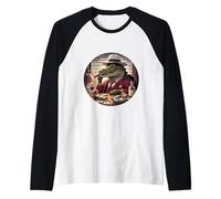 Crocodile Boss Chef Dollette Argent Cigare Parrain Gangster Manche Raglan