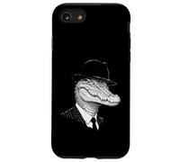 Crocodile Cigare Mafia Gangster Portrait Coque pour iPhone SE (2020) / 7/8