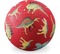 Crocodile Creek 382124-2 Balle de jeu en caoutchouc dinosaure rouge petite 13cm de diamètre