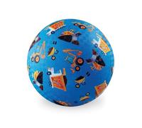 Crocodile Creek - Ballon Playground 13cm Engins de Construction - Jouet Enfant 3 Ans+ - Ballon résistant pour intérieur extérieur - Motifs Chantier camions bulldozers pelleteuses