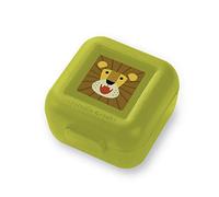 Crocodile Cr co Kids Jungle Jamboree Lot de 2 boîtes à goûter réutilisables Vert Citron, 6518-4