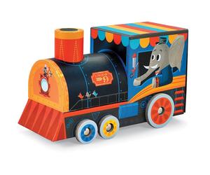 Crocodile Creek - Locomotive Train - 24-piece Puzzle & Vehicle Play Set