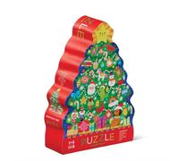 Crocodile Creek - Maxi Puzzle 24 pièces Sapin de Noël pour Enfants 3 Ans et Plus - Jeu éducatif et Festif - Illustrations colorées avec Sapin enguirlandé, décorations et Cadeaux de Noël