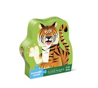 Crocodile Creek - Maxi Puzzle 36 pièces Animaux Sauvages pour Enfants 3 Ans et Plus - Puzzle géant Plus de 60 cm - Jeu éducatif et coloré avec Animaux de la Savane et Jungle Tropicale
