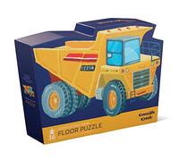 Crocodile Creek - Construction Zone - Puzzle de sol de 36 pièces avec boîte robuste pour le rangement, grande taille terminée de 50,8 x 68,6 cm, conçu pour les enfants âgés de 3 ans et plus
