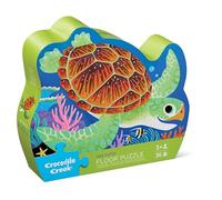 Crocodile Creek Puzzle de 36 pièces pour enfants de 3 ans et plus, boîte de rangement robuste, taille du puzzle fini 45,7 x 61 cm, trutle de mer